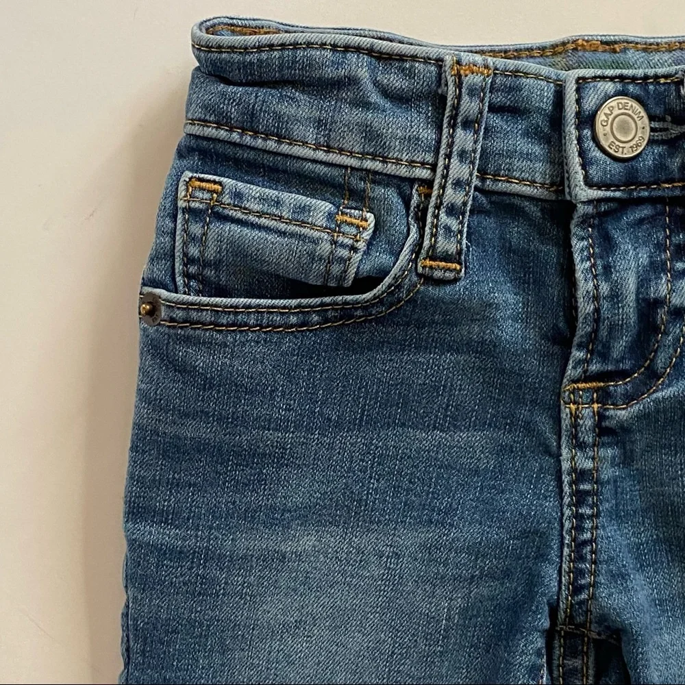 Gap Jeans size 12-18 Months plaid flannel cuffs Denim pants baby boys Gapkids